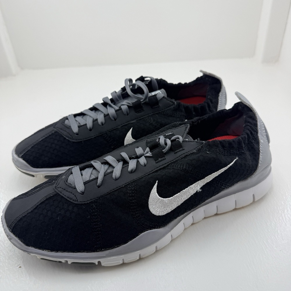 Nike Free TR Twist Womens 8.5 Black Gray Training Shoes Sneakers 487791-008
